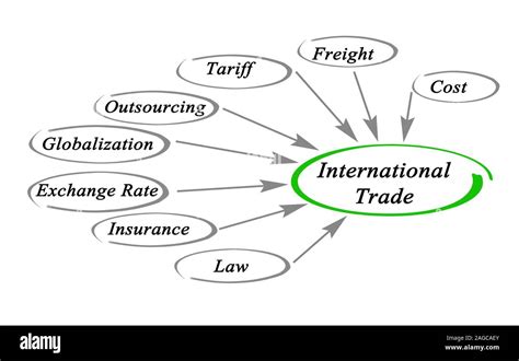 Diagram Of International Trade Stock Photo Alamy