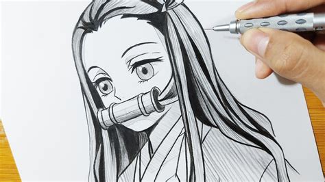 Drawing Nezuko Pencil Sketching Demon Slayer Kimetsu No Yaiba