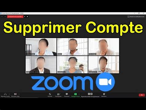 Comment supprimer un Compte Zoom définitivement - YouTube