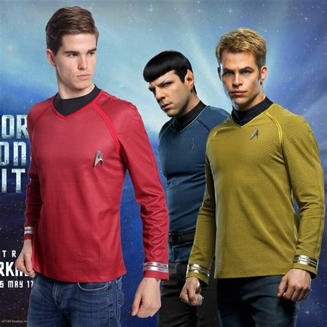 Star Trek Beyond Captain Kirk Spock Blue Uniform Cosplay Costume