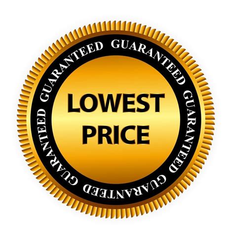 Lowest Price Guarantee Gold Label Sign Template 3366498 Vector Art At