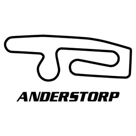 Sticker autocollant Circuit Anderstorp Scandinavie Suède