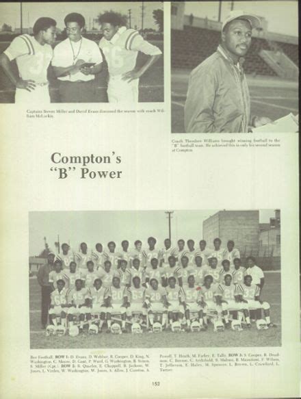 1970 Compton High School Yearbook High School Yearbook School