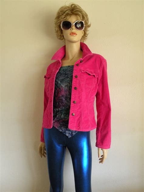 Vtg 80s Hot Pink Corduroy Jean Jacket By Totallymintvint On Etsy 25