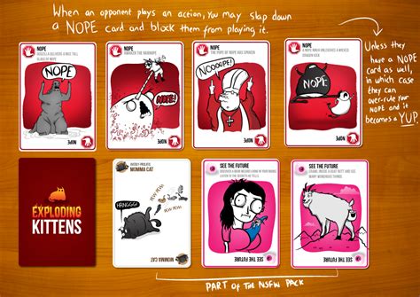 Try to get as many defuse cards as possible. Exploding Kittens Nsfw Cards Pdf