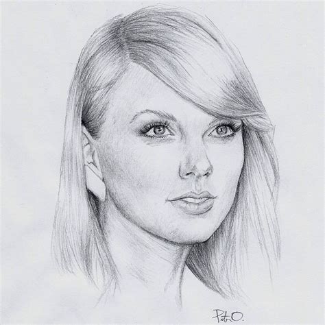 Taylor Swift Taylor Swift Drawing Celebrity Drawings Portrait Drawing