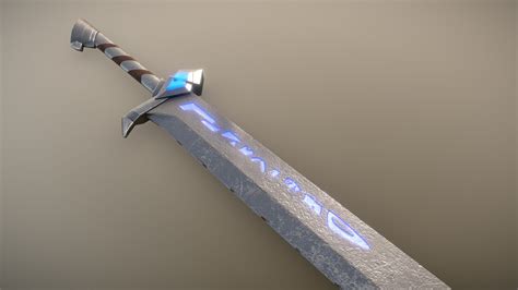 Futuristic Sword Download Free 3d Model By Romangurd Ae772a7