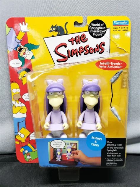 Sealed Moc The Simpsons Series 8 Sherri And Terri Action Figure Playmates Toys 1299 Picclick