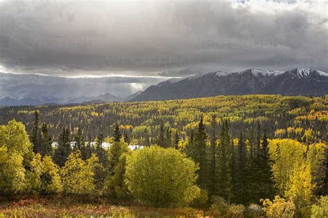 Canada Yukon Territory View Of Landscape Stock Photo