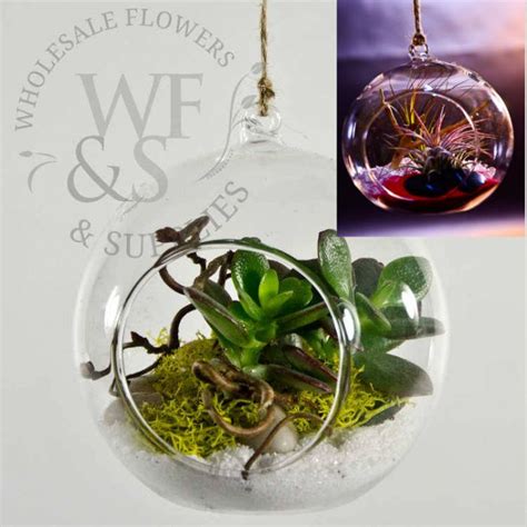 Hanging Glass Globe Terrarium Or Votive Holder Wholesale Flowers And Supplies