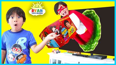 ryan s world giant surprise toys delivery from superhero ryan red titian youtube