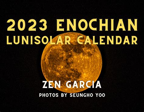 Digital 2023 Enochian Lunisolar Calendar Sacred Word Publishing