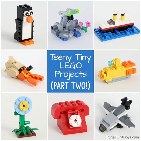 More Teeny Tiny Mini Lego Projects Frugal Fun For Boys And Girls