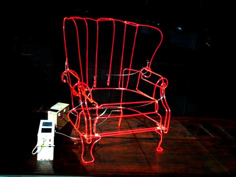 Neon Chair High Resolution Photography