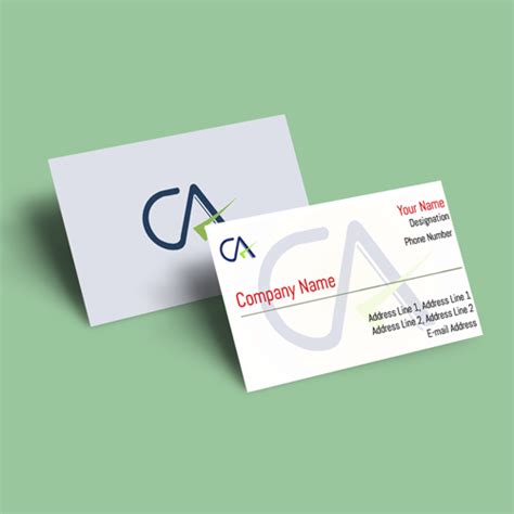 Online Chartered Accountant Visiting Card Maker