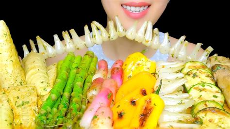 Stir zucchini into your stir fry for another option. HEALTHY EATING ASMR: ROASTED VEGGIES PLATTER ( BAMBOO ...