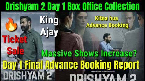 Drishyam Day Box Office Collection I Final Advance Booking Report I