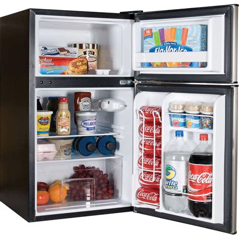 Refrigerator 2 Door Mini Fridge Freezer College Small