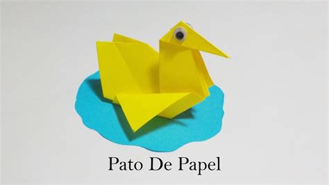 Pato En Origami Pato De Papel Mundo Origami Youtube
