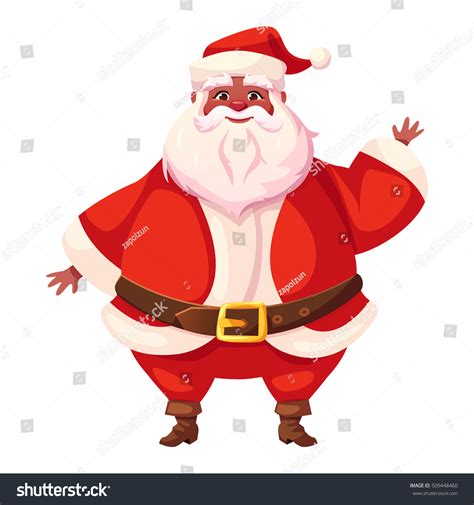 Vector Illustration African American Santa Claus Stock Vector Royalty