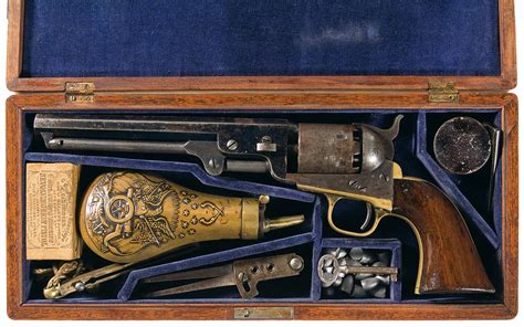 Colt Model 1851 Navy Revolver With Case