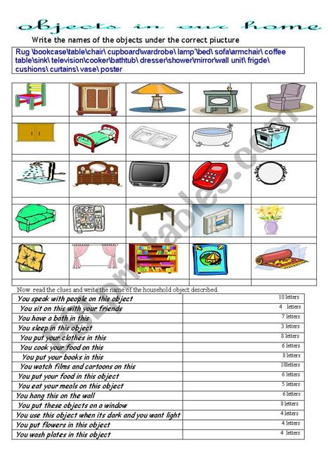 Look for the view in 3d button in search results, then view in your space, et voilà — pluto in your house. objects in the house - ESL worksheet by primpi