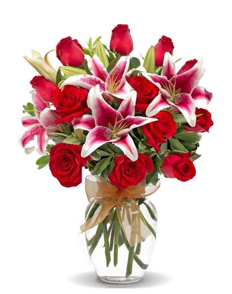 Charming Roses And Lilies Roses Columbus Florist Same Day Flower