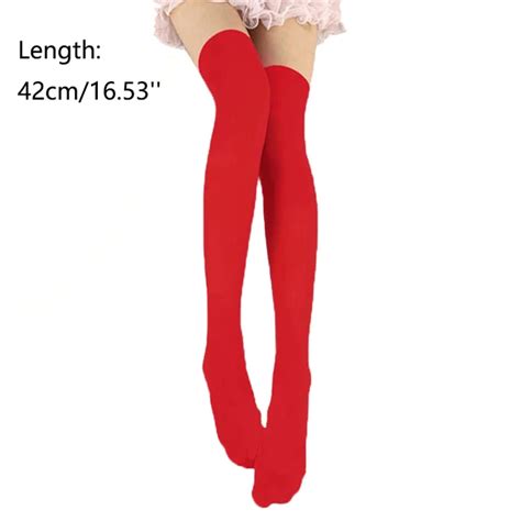 Candy Color Thigh High Stockings Sexy Cosplay Women Warm Stocking