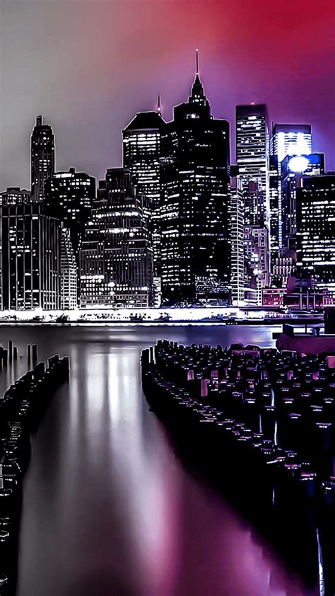 Night City Buildings Lights Wallpapers Wallpaper Cave