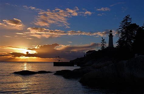 Lighthouse After Storm Vancouver British Columbia Vancouver