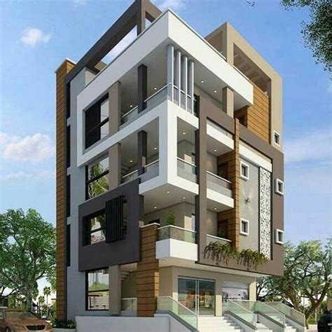 Apartment Design Elevation Exterior Design طراحی آپارتمانلوکس نما