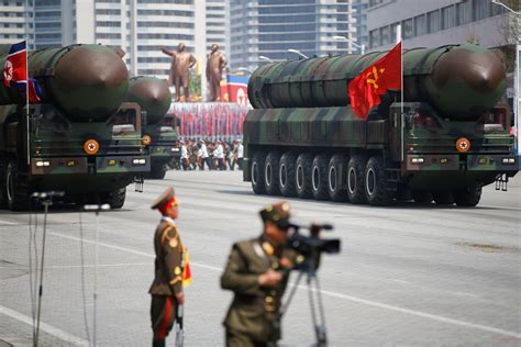 North Korea Shows Off Suspected Icbm During Massive Military Parade