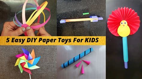 5 Simple And Easy Paper Toys For Kids Amazing Paper Toys And Paper