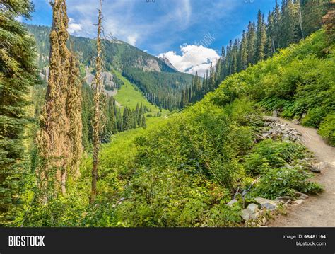 Beautiful Mountain Trail View Image And Photo Bigstock