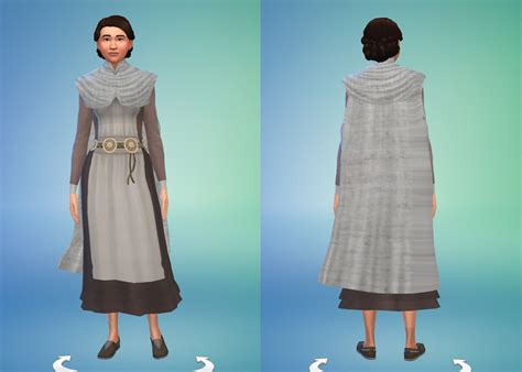 History Lovers Simblr Sims 4 Short Celtic Dress And Cape The Outfit