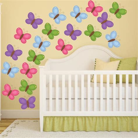 Printed Butterfly Wall Decals Set Of 20 Wall Decal World