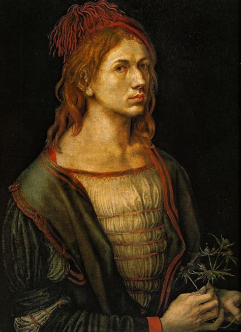 Albrecht Dürer Self Portrait 1493 At The Louvre Museum Paris France