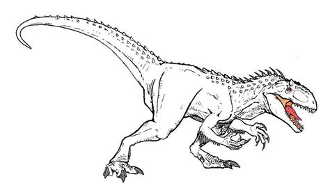 Ausmalbilder Indominus Rex F R Kinder Dinosaur Coloring Pages