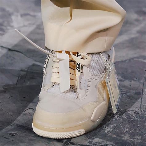 Virgil Abloh Debuts The Off White X Air Jordan 4 During Paris Fashion