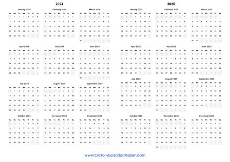 Calendar 2024 2025 Printable Template Maryl Sheeree