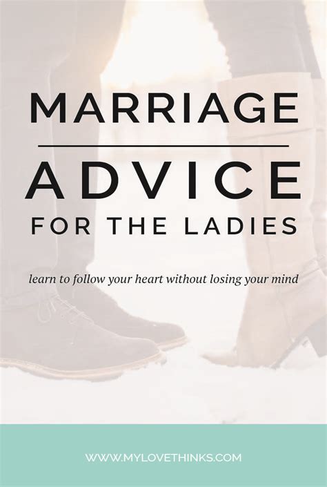 Marriage Advice For The Ladies My Love Thinks