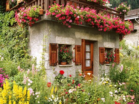 Lovely English Cottage Garden Wallpaper Free Downloads