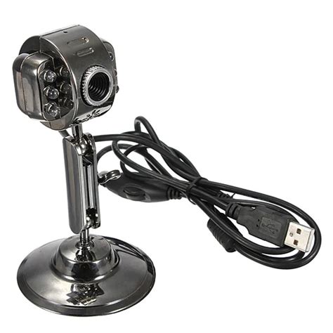Usb 6 Led 24bit Rgb Adjustable Webcam Network Camera Brightness Night