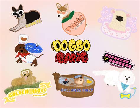 Stickers For Dog Lovers 🥰 I Finally Finished This Doggo Gang Sticker