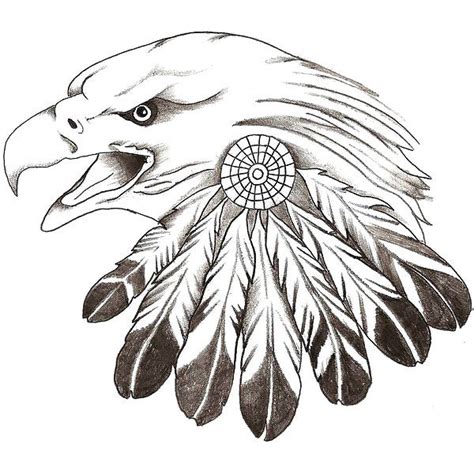 Realistic Eagle Feather Tattoo