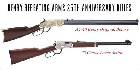 New Henry Repeating Arms 25th Anniversary Rifles By Editor Global