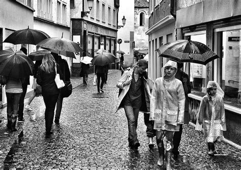 Free Images Pedestrian Black And White People Road Street Rain