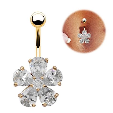Krásny luxusný piercing do pupka Diamond Booho sk