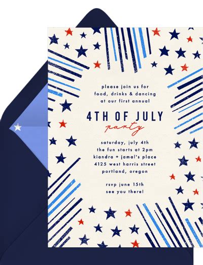 4th Of July Party Invitations 10 Design Ideas To Let Freedom Ring