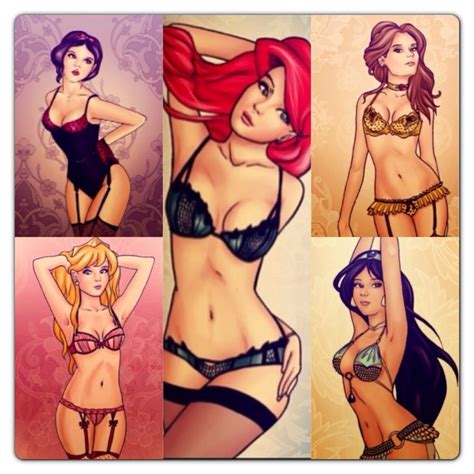 Disney Tattoo Pin Up Girls In The Style Of Our Disney Princesses